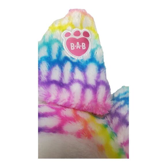 Build A Bear Spotted Owl Plush Tie Dye Bird Pastel Rainbow Colorful BABW 17" - Picture 9 of 12